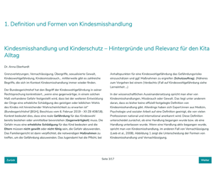 Einblick Lerneinheit, Text