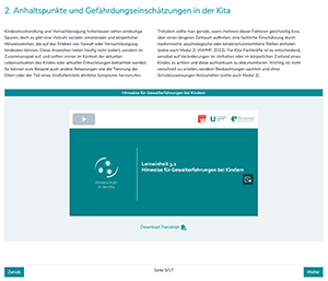 Einblick Lerneinheit, Experteninterview