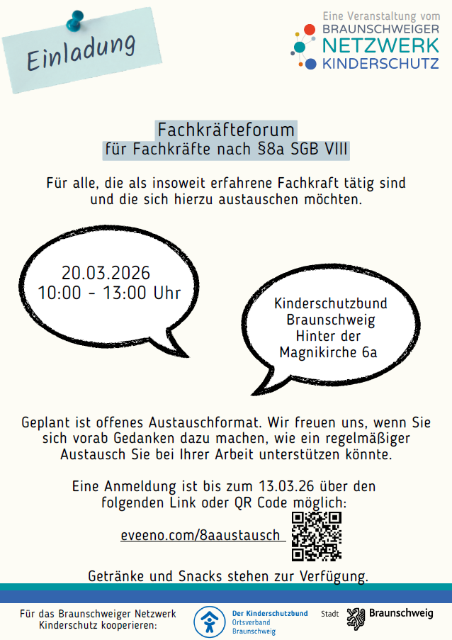 Fachkräfteforum
für Fachkräfte nach §8a SGB VIII